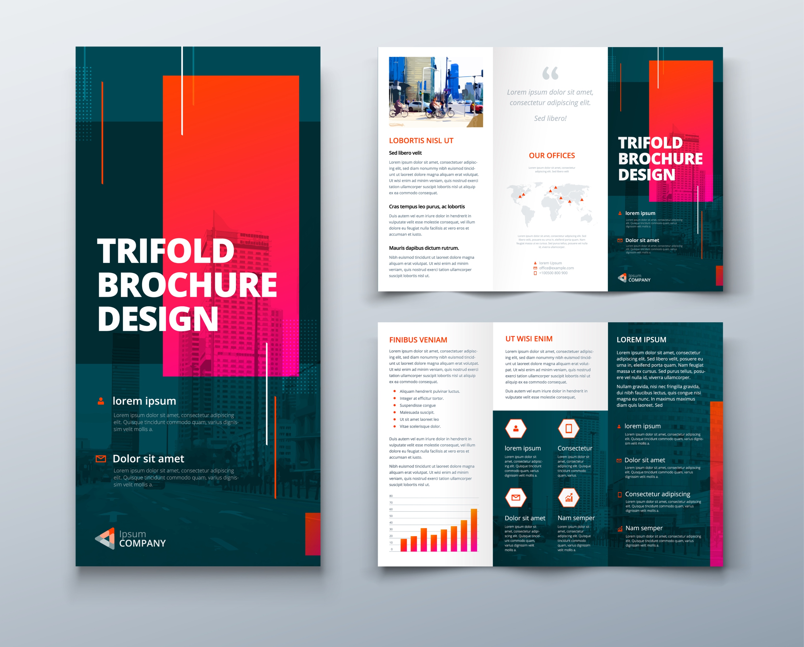 Tri Fold Brochure Printing - Free Print Templates and Design Proof